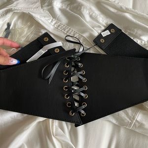 Leather Waist Corset Belt